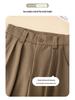 Costume Pantalon Harem Taille Haute pour Femme - Pantalon Cigarette Droit Décontracté Printemps/Été