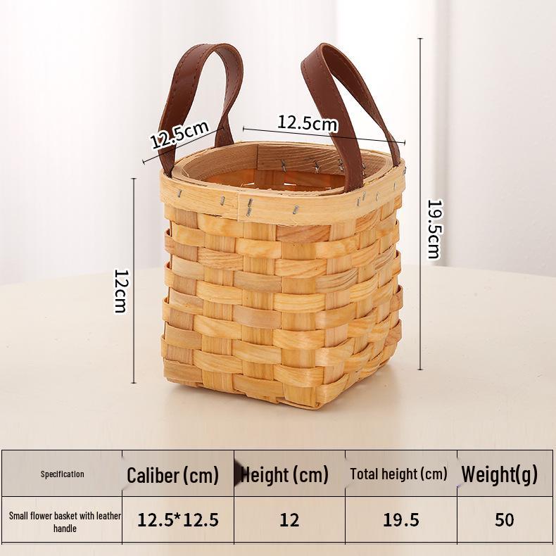 March 8th Women's Day Handmade Woven Flower Basket