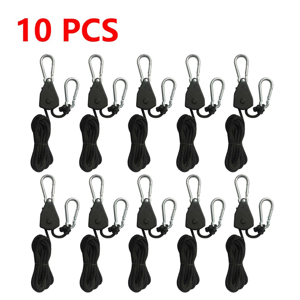 20-2PCS Hanger Pulley Ratchets Kayak Rope Rope Pulley 1/8 Lift Pulley Lock Tie Down Strap 1.6M Sky Curtain Tent for Camping