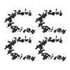 4pcs Fall Maple Leaf Garland Hanging Black Fall Leaves Vine Artificial Autumn Garland Decor for Home Party