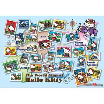 Puzzle Life Hello Kitty's World Travel 1000 Pieces, 51x73.5cm