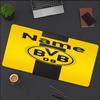 Custom Name Borussia Dortmund Theme Mouse Pad Non Slip Rubber Base Multifunctional Office Home Decor Perfect For Workspace Personalization