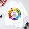 Camiseta Happy Tree Friends Estilo Kawaii Lindo Abrazos Dibujos Animados Gráfico Manga Corta Camiseta Oversize Casual Divertido Ropa Y2k