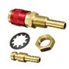 2Pcs Quickly Disconnects Brass Adapters M6/M 8/M10 Size For TIG Welding Machine Gas Water Flows Welding Torches Connectors