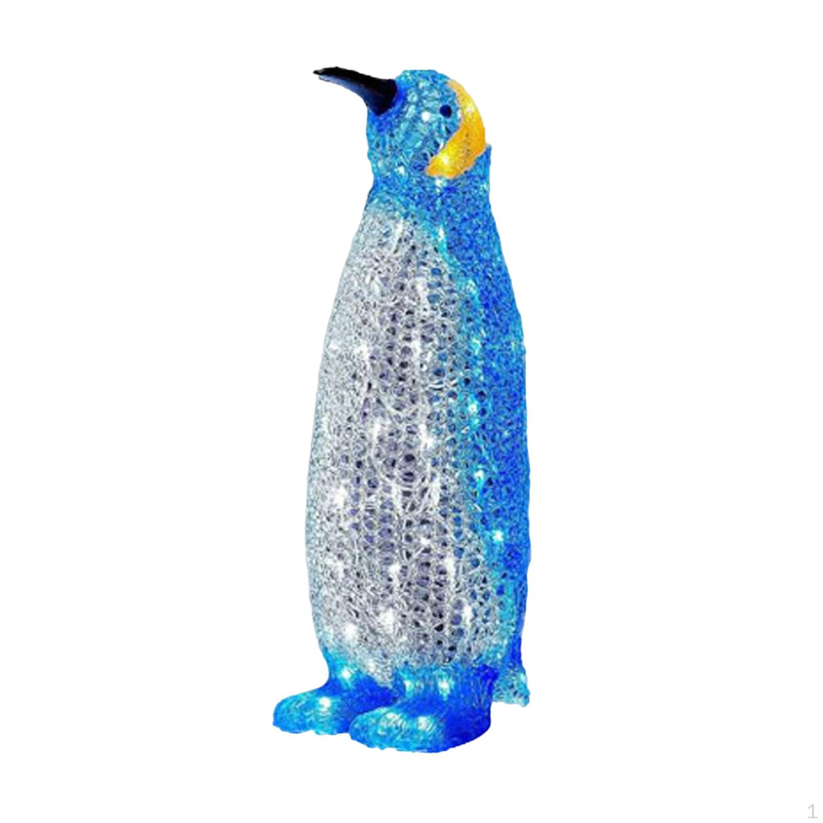 

Acrylic Light Up Penguin LED Novelty Statue for Patio Outdoor Decor L