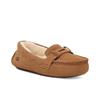 UGG Cow Split Leather Comfortable Warm Commuting Daily Casual Flats Women Flats Brown 1166891-CHE