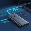 Choetech 12-in-1 USB-C Multiport Hub with Display - 1x USB-C, 4x USB-A, 2x HDMI, VGA, AUX, Memory Card Reader, Gray (HUB-M26)