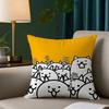 The B-Battle Cats Pillow Case Square Double-Sided Printing Sofa Cushion Cover Bedroom Bedside Pillowcover