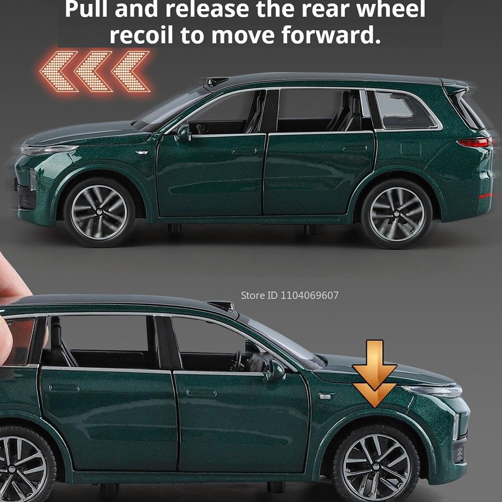 1:32 führende IDEAL L9 EINS Miniaturspielzeug Legierung Druckgussmodelle Autos Sound Licht Rückzieher Türen Geöffnet Fahrzeuge Sammeln Dekoration