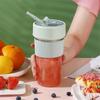 Portable Blender Cup and Travel Lid,with USB Charging, Makes Smoothies and Shakes Creamy, Fruit Juicer for Kitchen,Pink