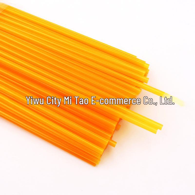 Multicolor Disposable Plastic Straws for DIY Projects, 6x190mm, Flat and Straight Design for Kids