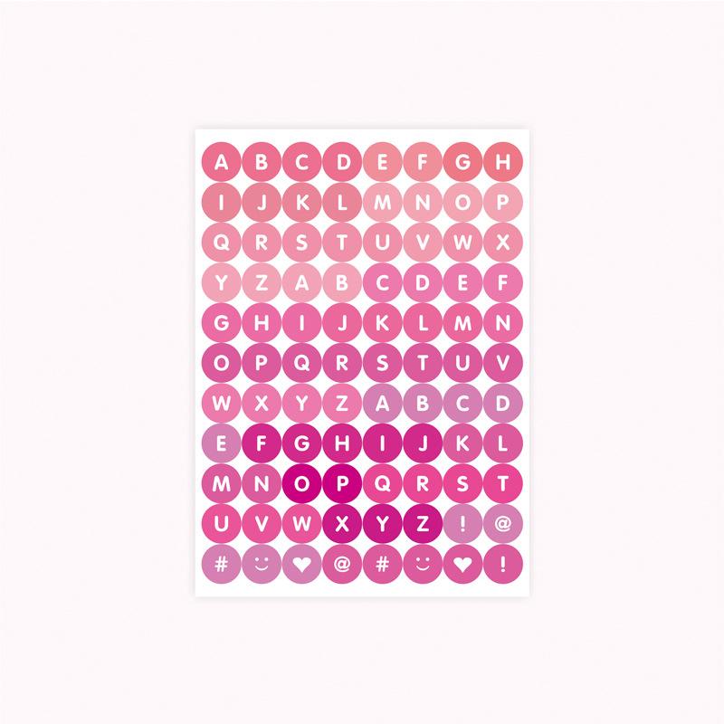 Colorful Small Letter Number Alphabet Kiss Cut  Stickers for Scrapbook Planner Stationery  DIY Arts Crafts
