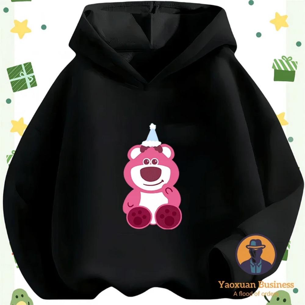 2025 New Arrival Lots-o'-Huggin' Bear Kids Boys Girls Hoodie Cute Cartoon Printed Windproof Warm Autumn Winter Stylish