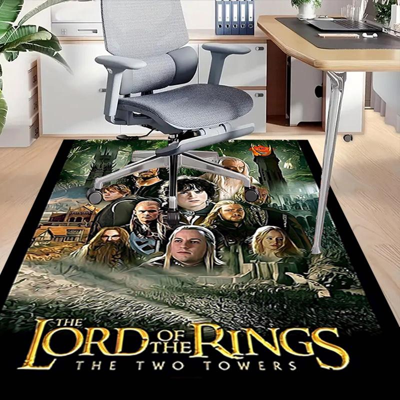 1pc Lord of the Rings Two Towers Carpet Office Rug Mat Home Decor Area Carpet Festival Gift Office Desk Chair Carpet Longlasting Material1107L