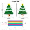 3D Silicone Texture Stress Relief Toy Puzzle Portable Fine Motor Skills Busy Board Christmas Activity Design Tree Shape