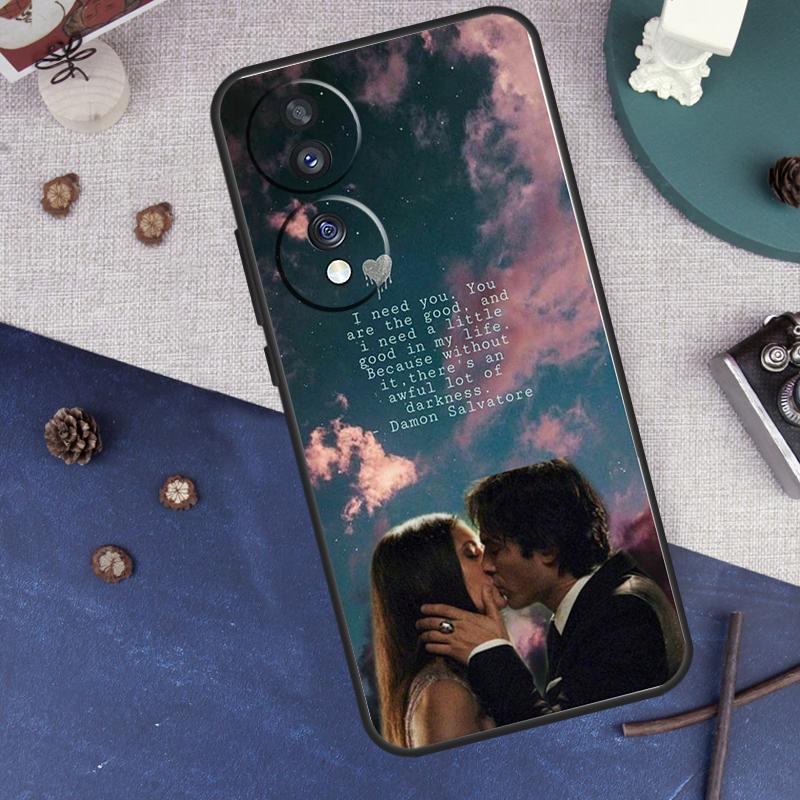 Vampire Diaries Damon Salvatore Case For Honor Magic 7 5 6 Pro Cover For Honor X9c X9b X9a X8a X8b X9 50 70 90 200 400 Lite