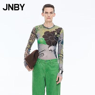 JNBY Oriental Heritage Illustrated Long Sleeve T-Shirt