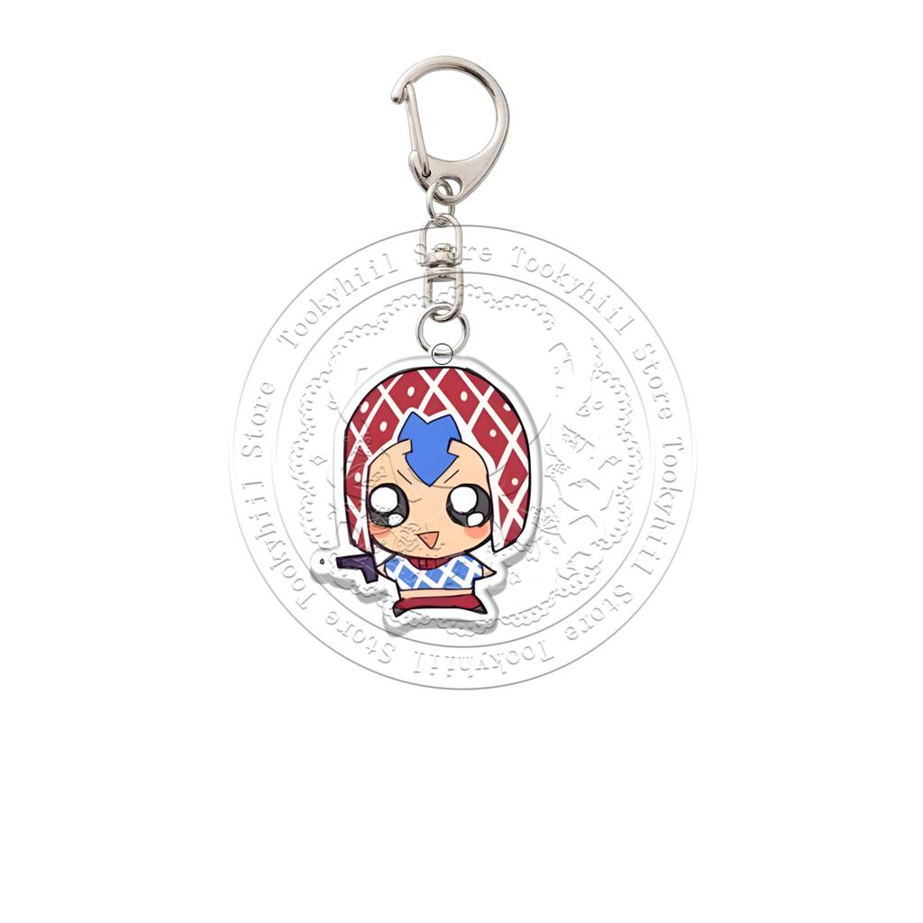 JoJo's Bizarre Adventure Acryl Schlüsselanhänger Q-Version Dekoration Tasche Anhänger Zubehör Schüler Anime Cartoon Geburtstagsgeschenk