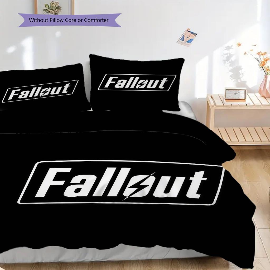 Fallout Postapocalyptic Survival Threepiece Set 1 Duvet Cover 2 Pillowcase Without Core Soft And Comfortable Christmas Birthday Gift