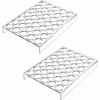 2025+ 2 Pack of 35 Slots Flat Countertop Coffee Pod Holder K Cup Organizer Tray Clear Acrylic Coffee Pod Organizer