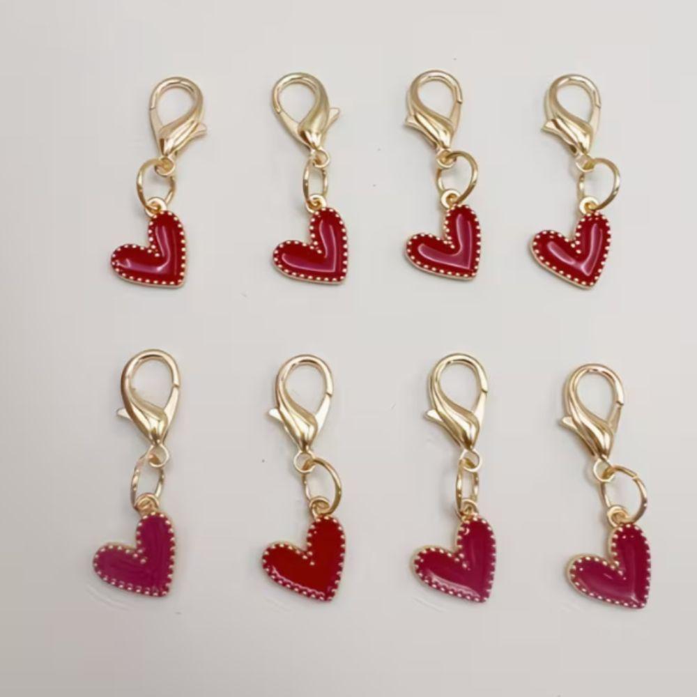 20pcs Elegant Love Pendants Colorful Beaded Bag Pendant Funny Shoe Accessories Pendant  Party