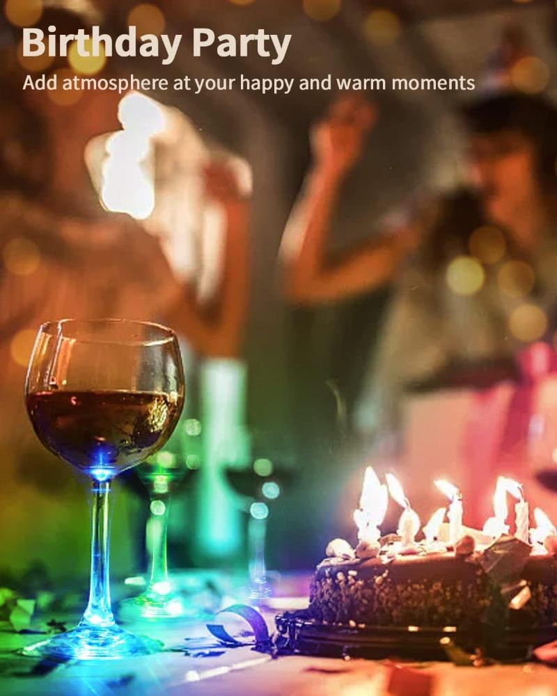 Világító Alátét Matricák LED Bár Italos Pohár Párna Boros Likőrös Üvegek Alátét Hangulatvilágítás Pohármatrica Fénykibocsátó Kellékek