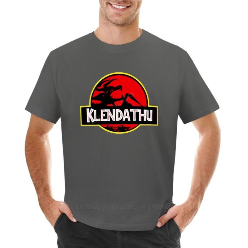Klendathu - Starship Troopers (Jurassic Park Style) T-Shirt Black T Shirts T-shirt for a Boy Men Clothings