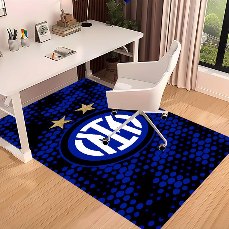 Inter Milan logo1 Printed Absorbent Washable Carpet, Non-Slip Bathroom Mats, Kitchen Rugs, Yoga Mat,Living Room Entrance, Camping Picnic Rugs