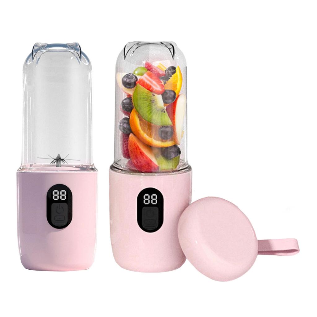 Portable Blender 500ml Electric USB Rechargeable Juicer Cup for Home Outdoor Travel Powerful Performance Faster Juicing