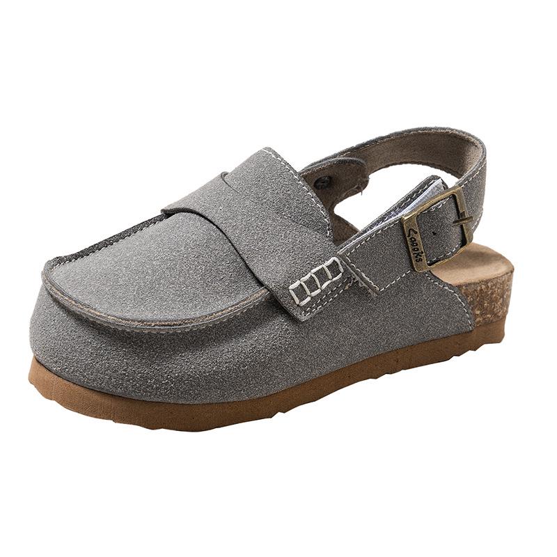 2024 Retro Soft-Soled Toe Shoes for Medium and Large Children - Spring and Autumn Trendy Casual Sandals for Boys
