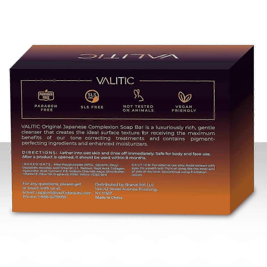 Sapone Rimuovi Macchie Scure con Acido Cogico, Vitamina C, Retinolo, Curcuma per Tono Uniforme e Luminosità - Confezione da 3