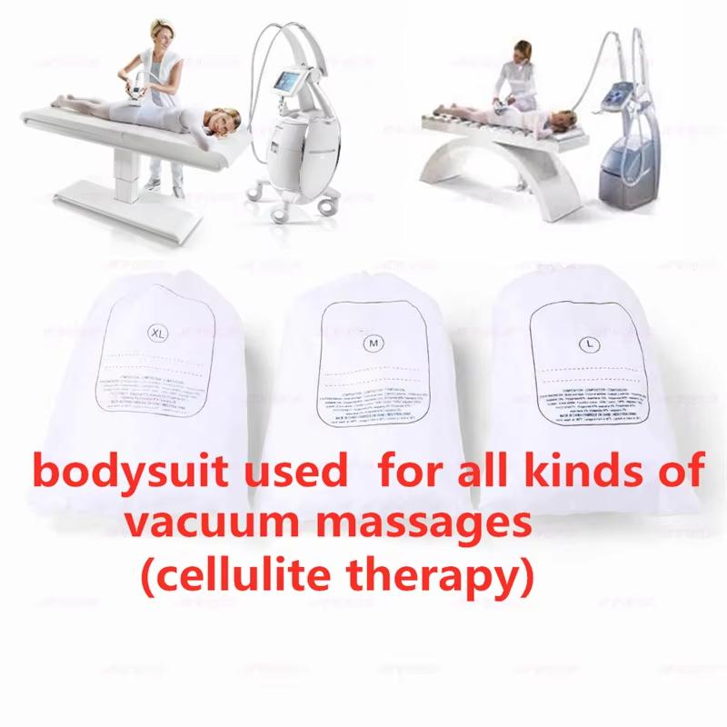 5 pcs Bodysuit Body Slimming Suit Disposable Vacuum Roller Therapy Machine White Color M L XL Size Shape Body Beauty Salon Use