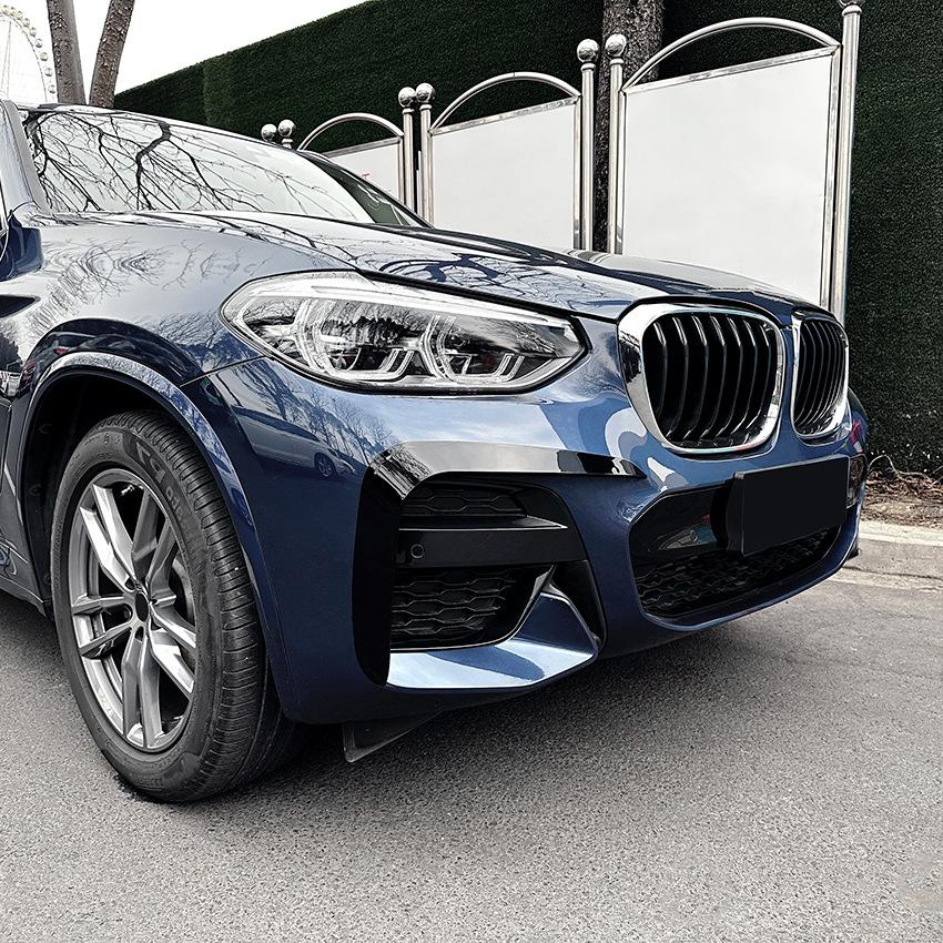 For BMW X3 X4 G01 G02 M Sport 2018 2019-2021 Front Bumper Splitter Fog Lamp Grill Spoiler Cover Air Vent Wind Knife Body Kits
