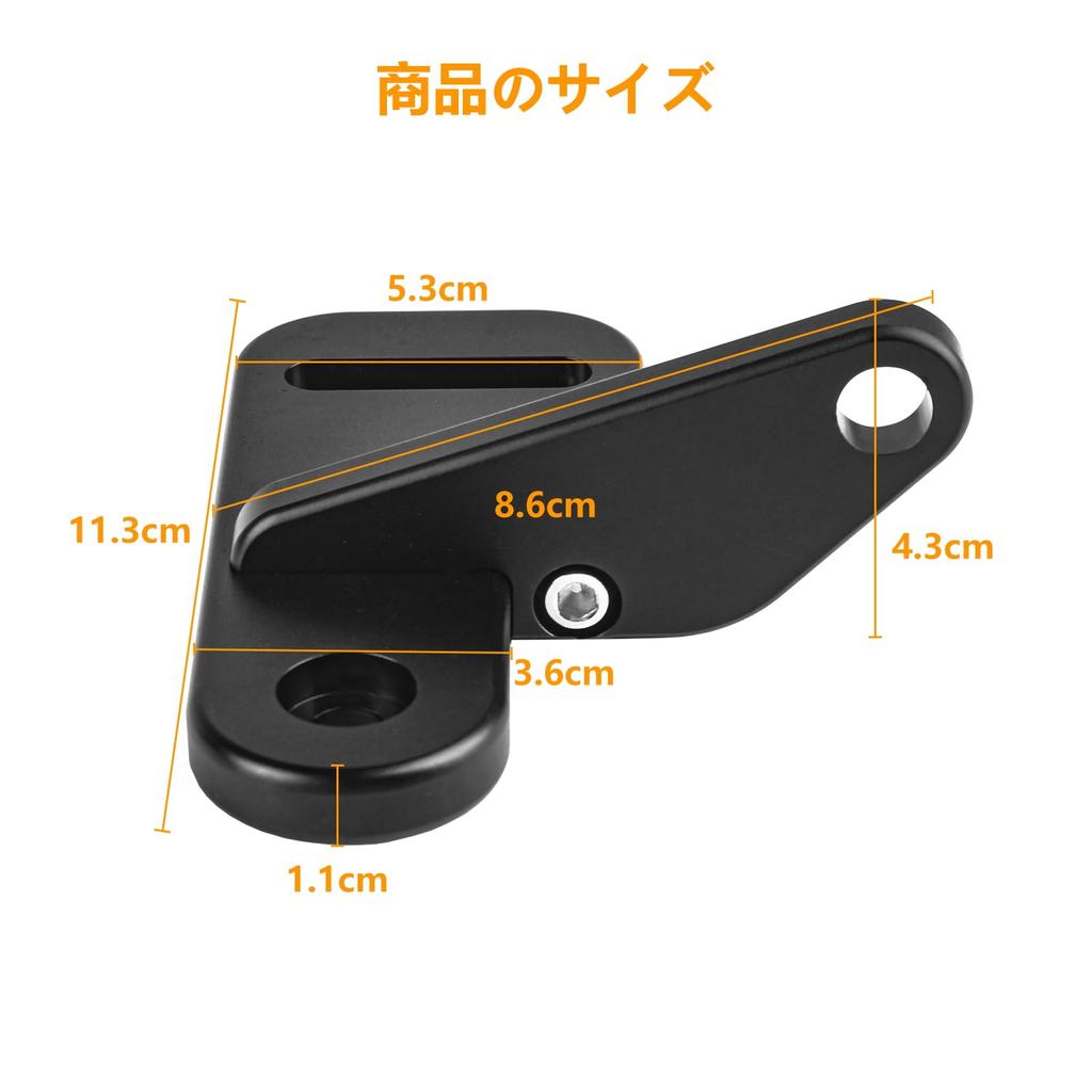 Vancroser JL/JT A-Pillar Light Bracket Windshield Lower Work Light Bracket LED Work Light Mounting