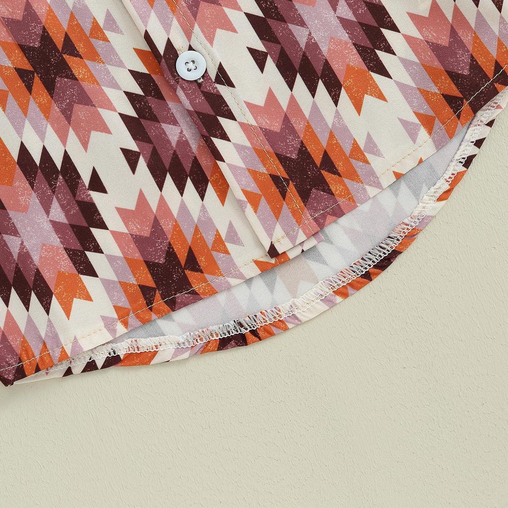 Maluch chłopcy na co dzień koszula z guzikami 6M 12M 18M 24M 3Y 4Y z długim rękawem z klapami wzór T-shirt z nadrukiem topy na wiosnę jesień