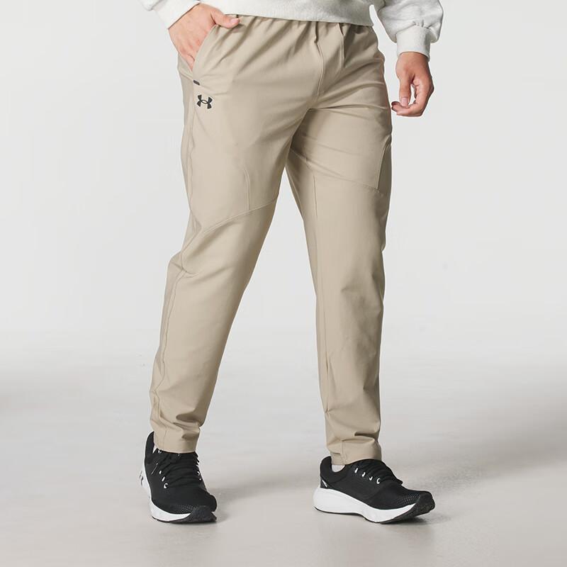 Under Armour Loose Fit Training Running Woven Breathable Lace-Up Straight Leg Casual Pants Men Bottoms 6003861-299