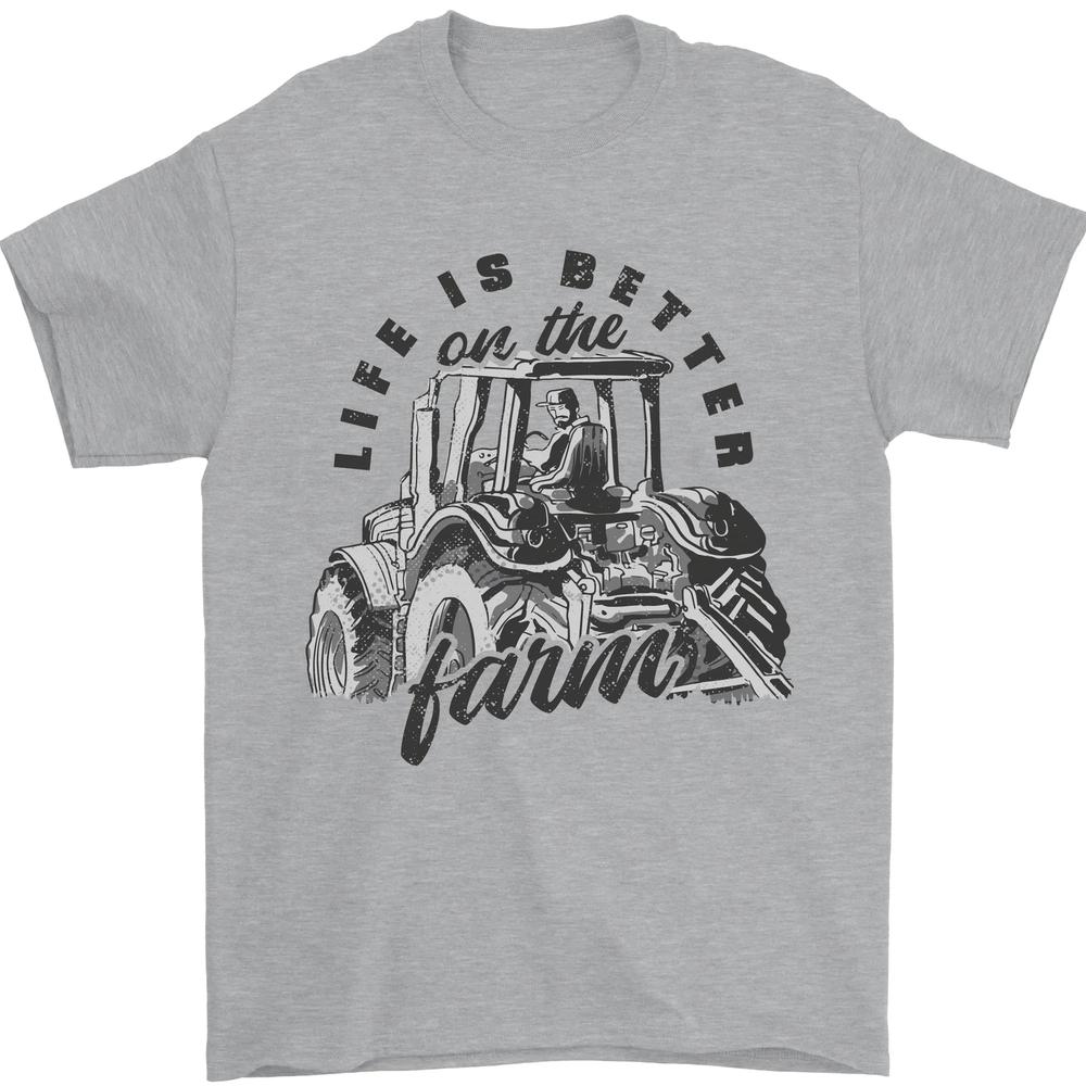 Tractor Life Is Better Farm Funny Farming Unisexs TShirt 100 Cotton