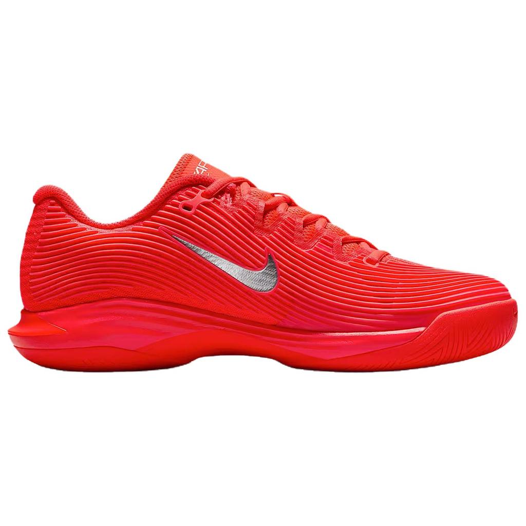 Nike Court Air Zoom Vapor 12 Premium HC US Open 2025 Pack Damen Sneaker Rot Leuchtendes Karmesinrot Metallic-Silber HQ2595-600