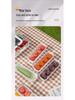 Salatbehälter: 8-Fächer-Gewürz- und Aufbewahrungsbox für Kühlschrank oder Picknick, Obstportionierer, Handlich und Dicht.