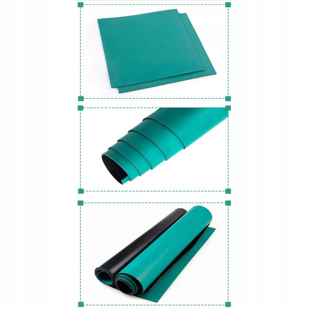 ESD Antistatic Mat, Green Roll, 0.6m X 10m, Thickness 2mm