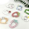 Stylish Colorful Carabiner Clip Keychain Bag Charm Acrylic Pendant for Backpack Handbook Accessories for Students