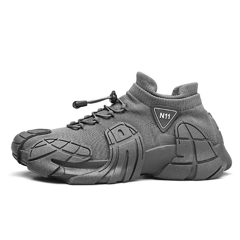 Modne męskie buty sportowe z ośmiornicą Męskie oddychające buty do biegania z siateczki Oversize buty do chodzenia Męskie obuwie Skarpetkowe trampki za kostkę