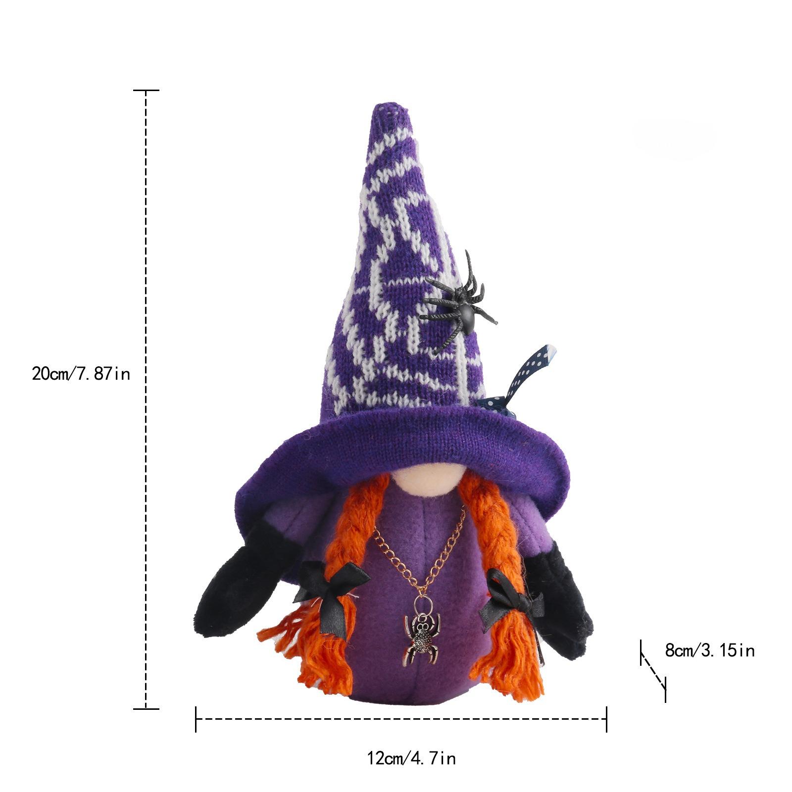 

Halloween Home Decoration Faceless Dwarf Doll Decoration Festival Party Cotton Doll Ornament Spider Bat Home Decoration Gift