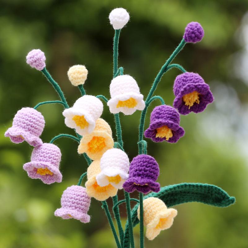 

Handmade Lily of the Valley Yarn Flower & Wind Chime Crochet Material Pack