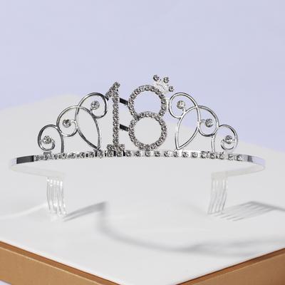 A Classic 18 Years Old Birthday Themed Digital Crown Paired for Birthday Event Hair Accessories