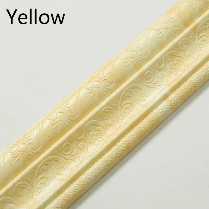 3D Self-adhesive Thick Wall Sticker Waistline Background Wall Substrate Top Corner Line Waterproof Decorative Edge Banding