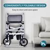 Foldable Height Adjustable Safety Commode Chair Elderly People Wheelchair Household Foldable Shower Chair