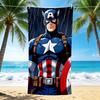 1Pc Captain America Shield Rain Beach Towel Quick Dry Multiuse For Beach Pool Gym Yoga Home Travel Christmas Halloween Xmas Gift G134