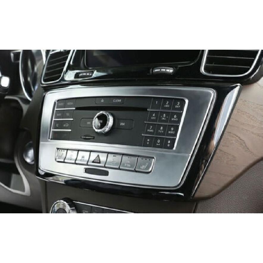 For Benz GLS GLE Volume Switch Button Panel ABS Silver Cover Trim 2016-2019