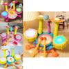 Children Electric Light Drum Set With Visual And Auditory Features For Early Education Play